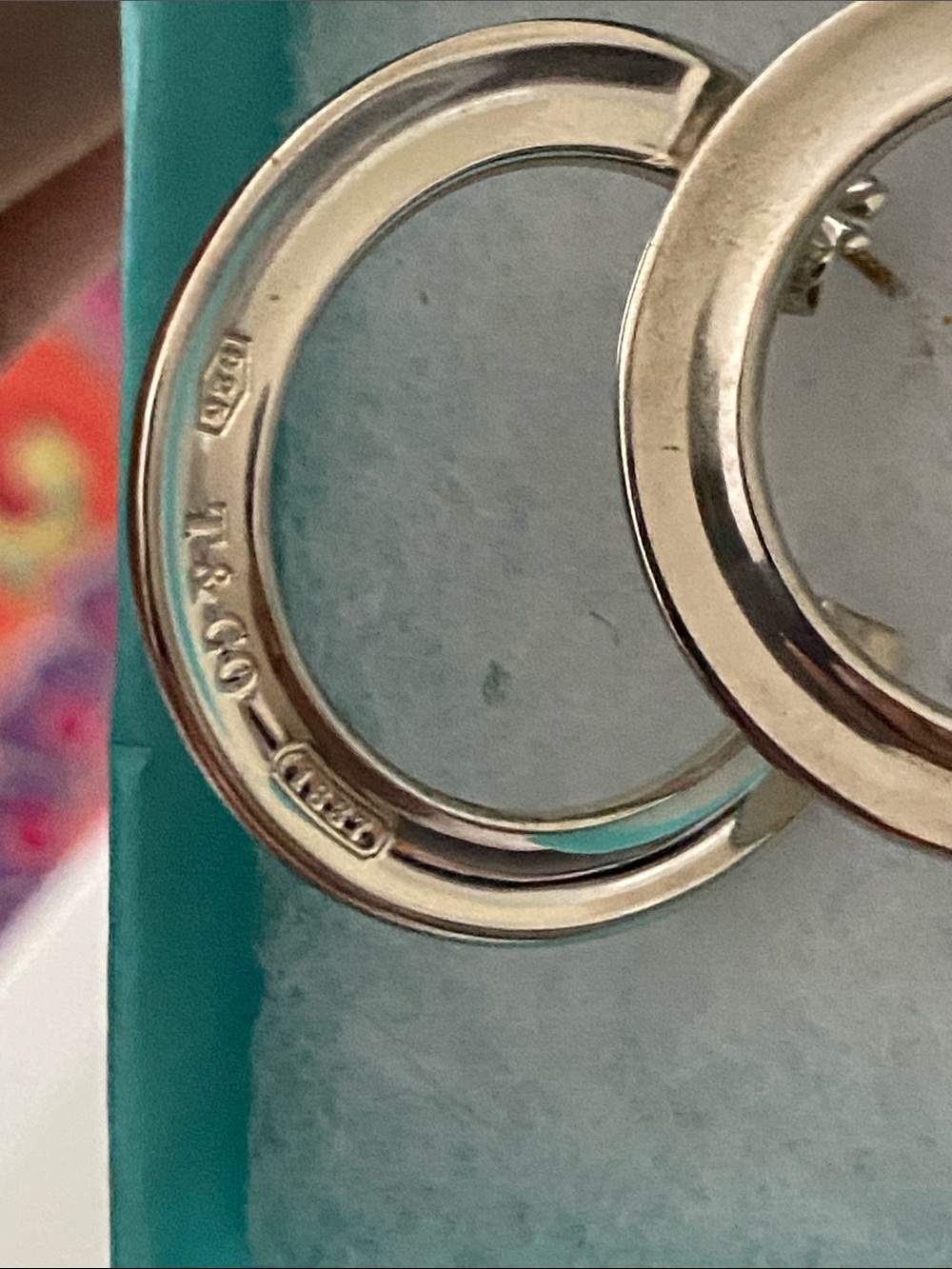 Tiffany & Co. SS 1837 Hoop Earrings **RARE** - Picture 11 of 13